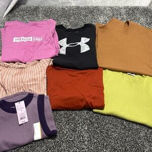 Lot of 7 woman’s size small tops/ dress/ jumper